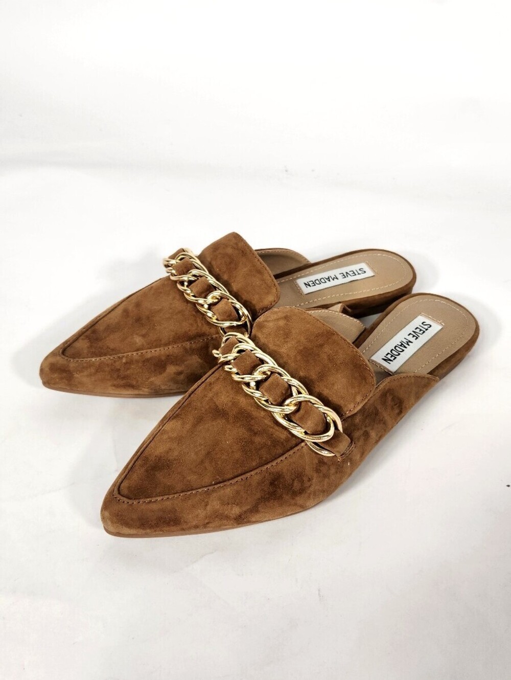Steve Madden Faine Chain-Detail Mules 6.5
